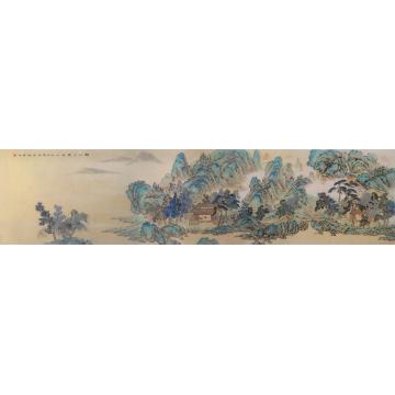 周传波国画山水拟古山水之-惘川十景之一字画之家