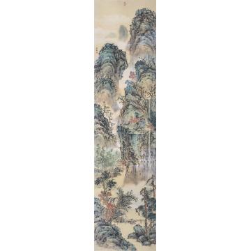 周传波国画山水拟古山水之一字画之家