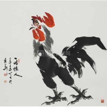 墨豪国画花鸟一鸣惊人字画之家