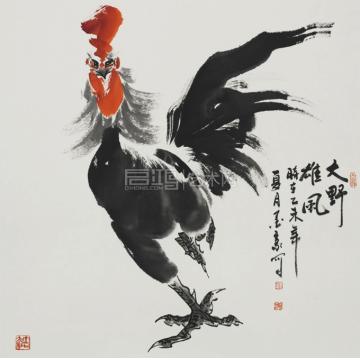 墨豪国画花鸟大野雄风字画之家