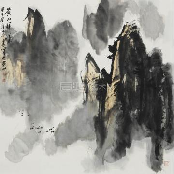 墨豪国画山水黄山祥云字画之家
