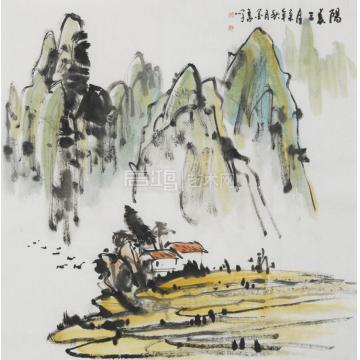 墨豪油画风景阳春三月字画之家