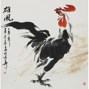 墨豪国画花鸟雄风字画之家