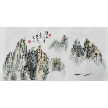张建忠国画山水山河无限景字画之家