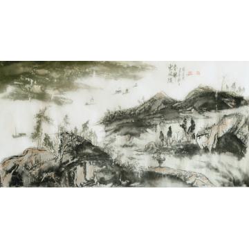 张建忠国画山水东风随春归字画之家