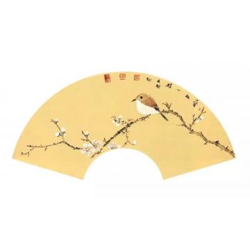 李天旭国画花鸟爱此一枝字画之家
