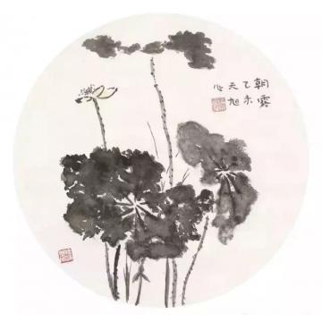 李天旭国画花鸟朝露字画之家