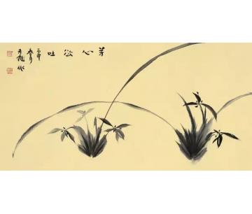 李天旭国画花鸟芳心欲吐字画之家