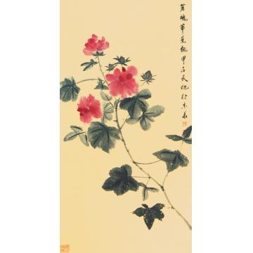 李天旭国画花鸟芳魂带叶飘字画之家