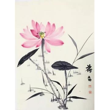李天旭国画花鸟荷字画之家