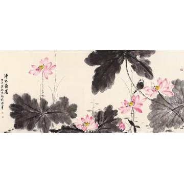 李天旭国画花鸟净不染尘字画之家