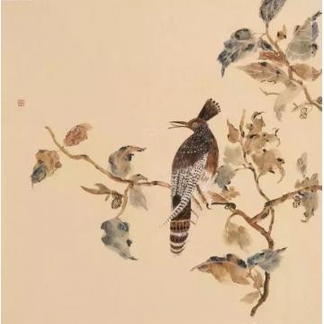 李天旭国画花鸟恋字画之家