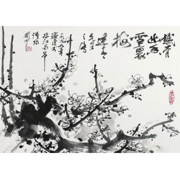 关山月国画花鸟铁骨幽香字画之家
