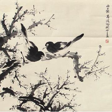 关山月国画花鸟花鸟字画之家