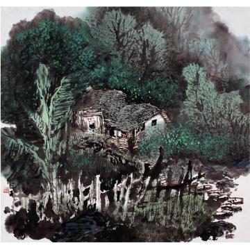 张际才油画风景家园字画之家