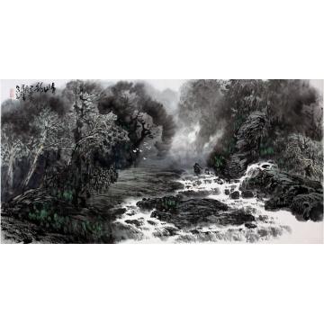 张际才油画风景青山韵字画之家