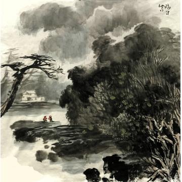 张际才油画风景写生作品字画之家