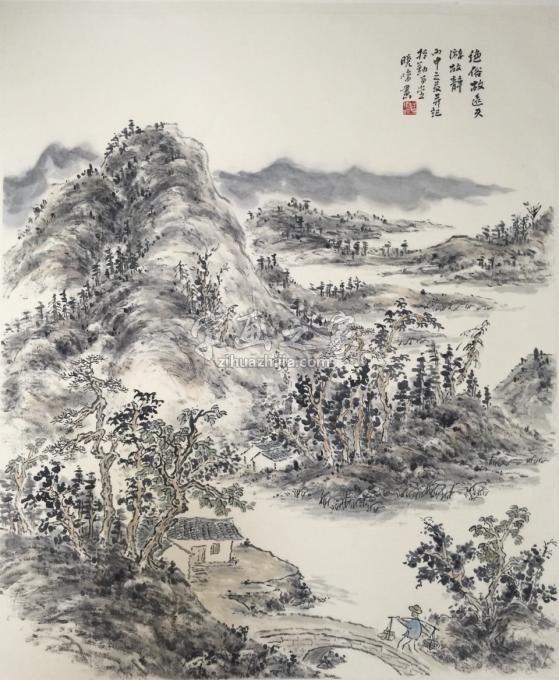 国画家潘晓鸣字画之家