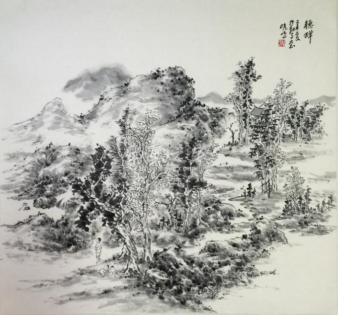 国画家潘晓鸣字画之家