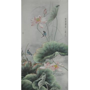 罗大华国画花鸟翠影莲香字画之家