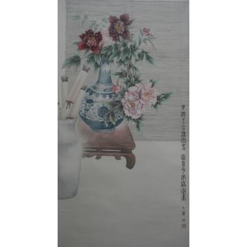 罗大华油画静物富贵平安字画之家