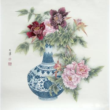 罗大华油画静物富贵平安字画之家