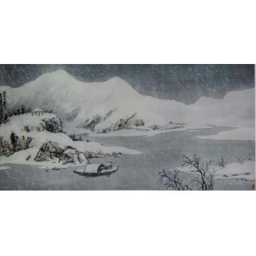 雪华冬油画风景雪华冬山水画作字画之家
