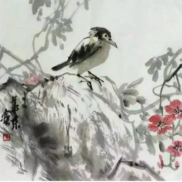 雪华冬国画花鸟雪华冬花鸟画作字画之家