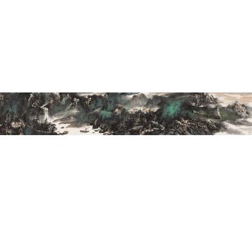 王文英国画山水家山梦忆系列之四字画之家
