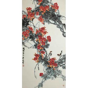 姜愿秋国画花鸟凌云直上字画之家