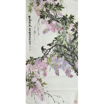 姜愿秋国画花鸟紫气东来字画之家