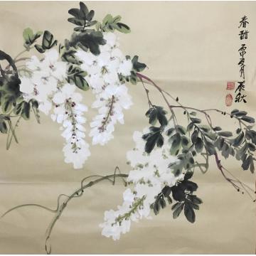 姜愿秋国画花鸟春酣字画之家