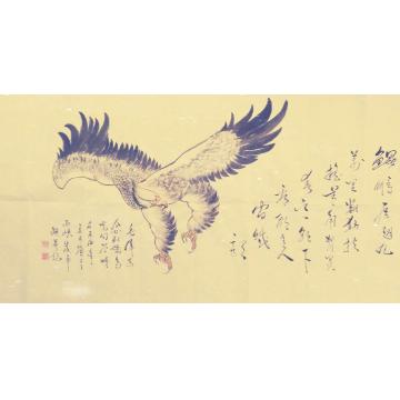 陈水平国画动物鹏程万里字画之家