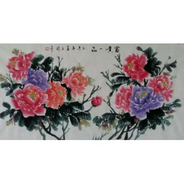 夏文周国画花鸟富贵一品字画之家