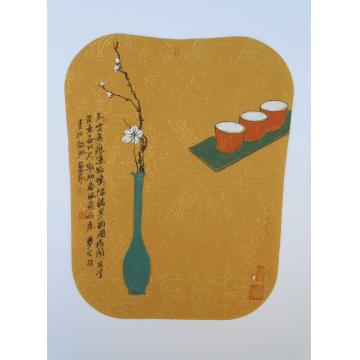 萧艺油画静物冬雪无痕漾垢埃字画之家