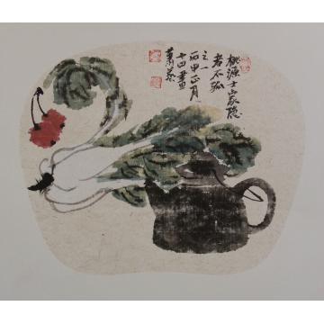 萧艺油画静物桃源士家 隐者不孤 之一字画之家