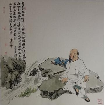 萧艺国画人物萧艺人物画作字画之家