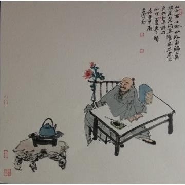萧艺国画人物萧艺人物画作字画之家