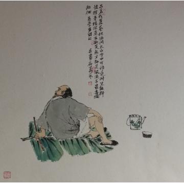 萧艺国画人物萧艺人物画作字画之家