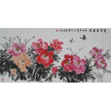 陈文赞国画花鸟花开富贵春字画之家