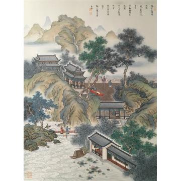 张应平油画风景西山雅集字画之家