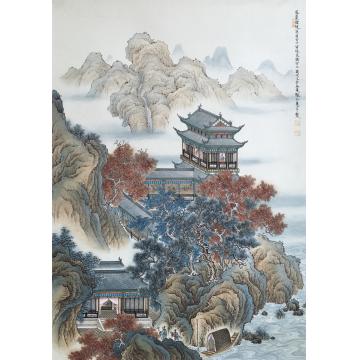 张应平油画风景秌山访友字画之家