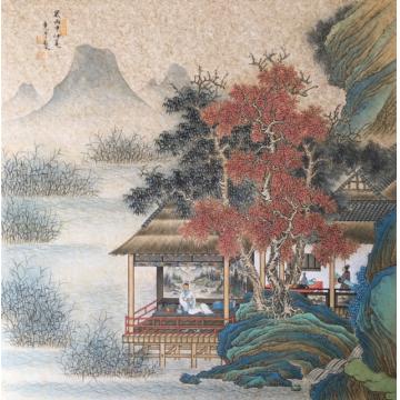 张应平油画风景闲看秌水字画之家