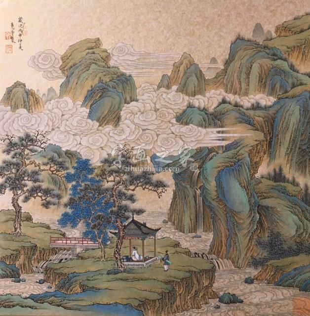 国画家张应平字画之家