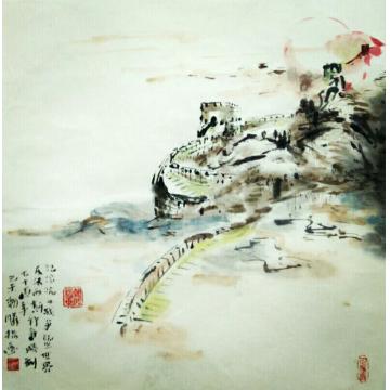 李朝胜油画风景李朝胜指画字画之家