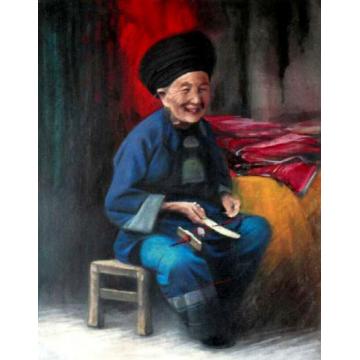 廖贵兴国画人物慈母线字画之家