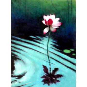 廖贵兴国画花鸟荷塘倩影字画之家