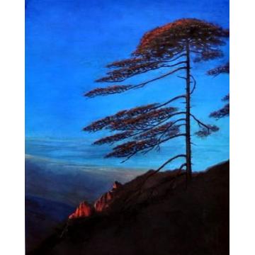 廖贵兴油画风景黄山朝霞字画之家