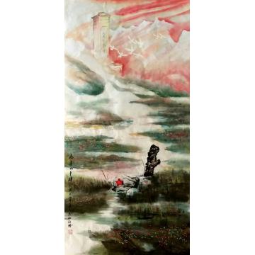 何秋静油画风景永远的丰碑字画之家
