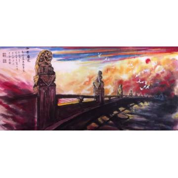 何秋静油画风景和平曙光字画之家
